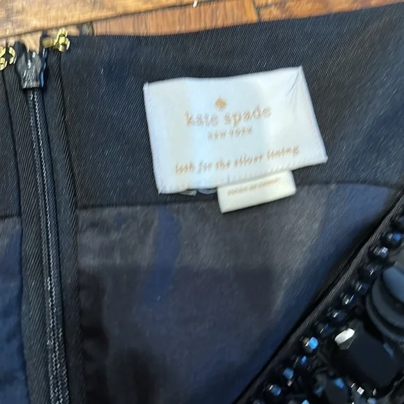 Kate spade new york black embellished neckline dress with pockets - Picture 4 of 4